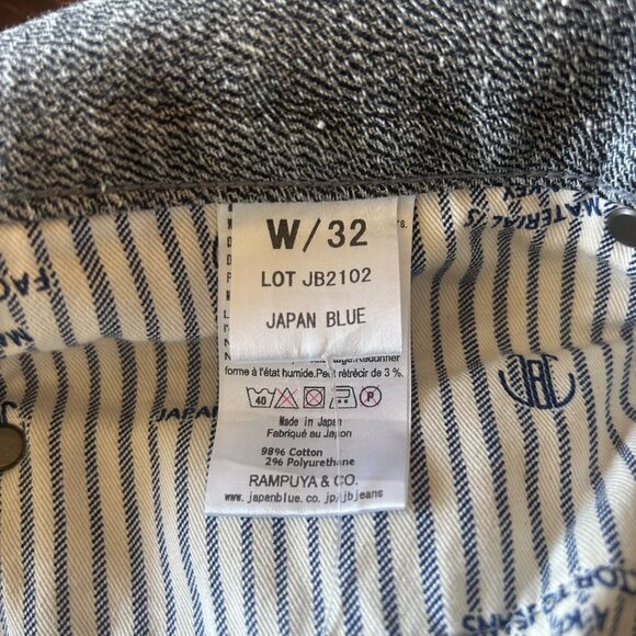 Japan Blue Jeans Men Pockets Gray Skinny Casual Pockets Grey Stretch Cotton 32 - Picture 5 of 10